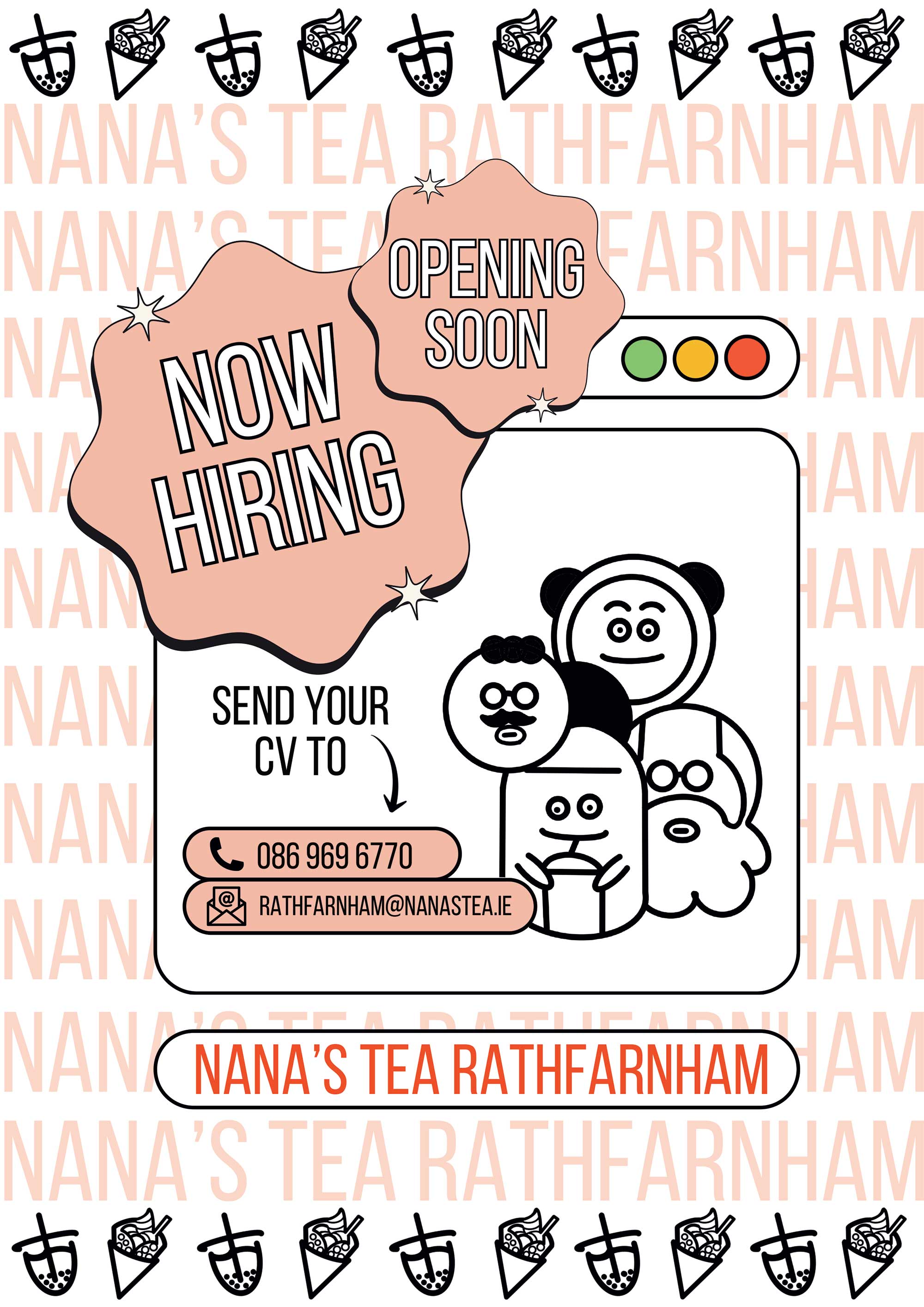 Now Hiring Nana's Tea